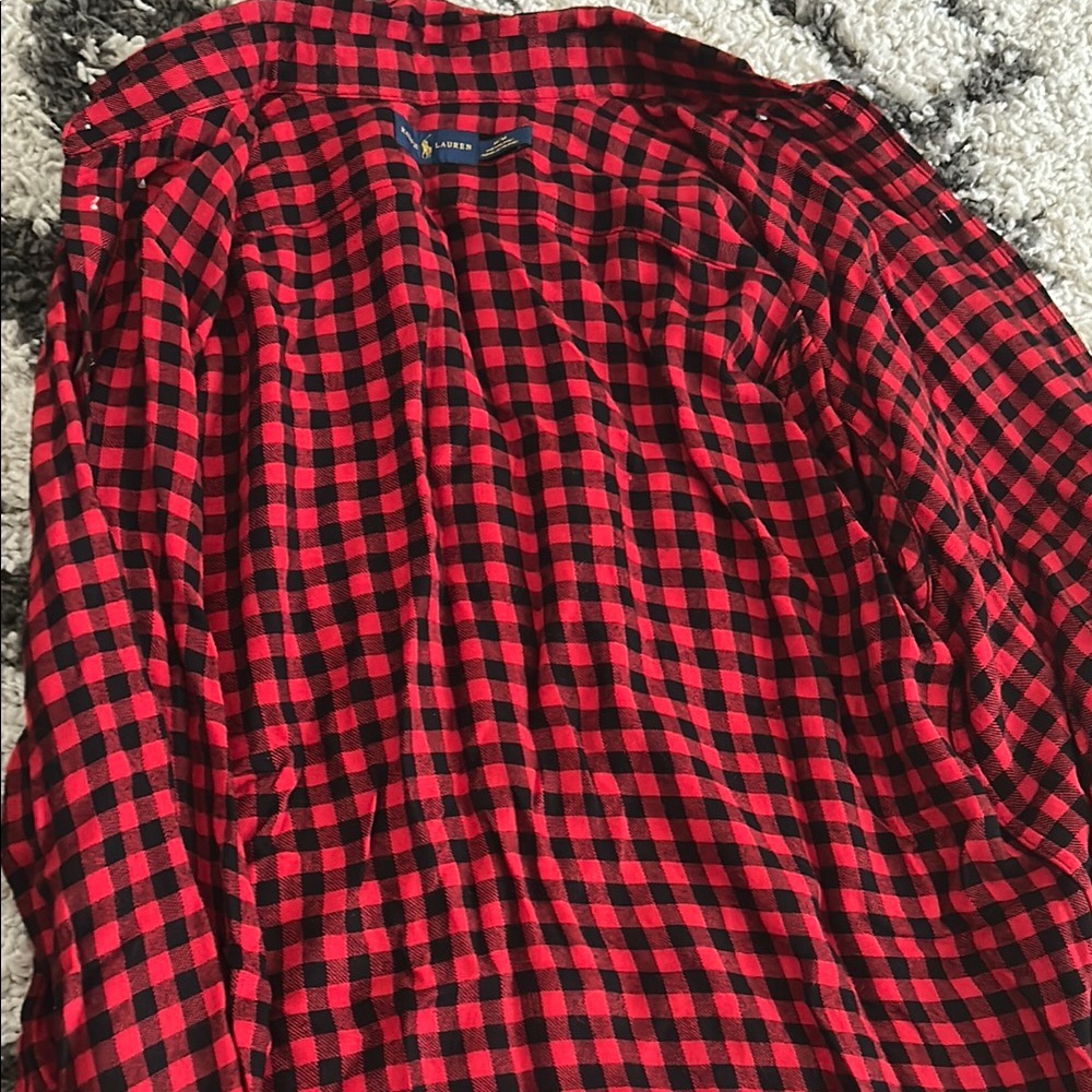 Ralph Lauren’s Red and Black Checkered Men's Shirt